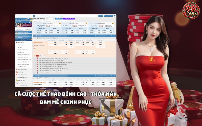 Đắm chìm trong thế giới thể thao tại 98Win với tỷ lệ kèo hấp dẫn và cập nhật liên tục mỗi ngày